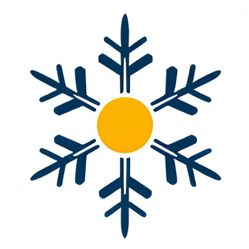 Nortrope Agrivoltaic snowflake sun logo, cropped