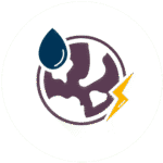 Earth energy water, colorized